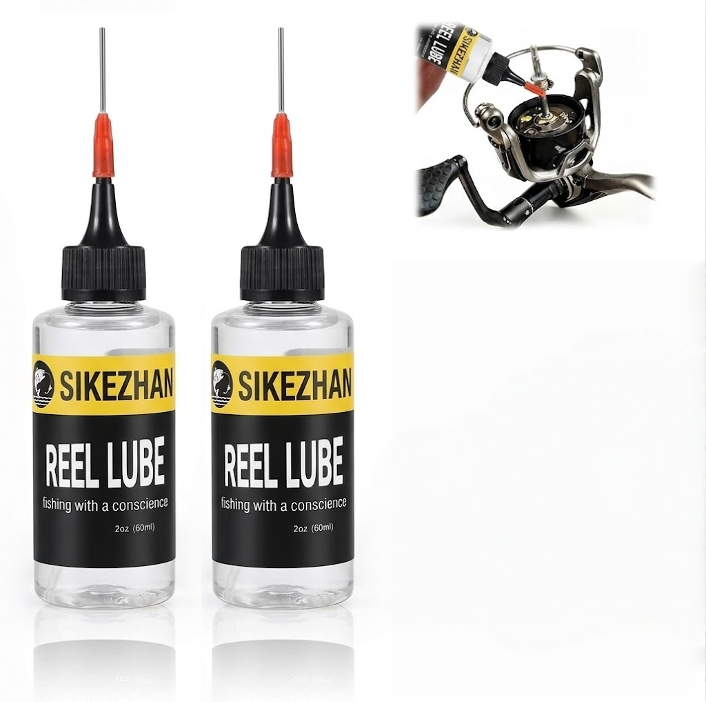 Reel Oil - น้ำมันหล่อลื่นรอกตกปลา SIKEZHAN 60 มล. พร้อมหัวฉีดแบบเข็มสำหรับหล่อลื่นแบริ่งรอกอย่างแม่นยำ ป้องกันสนิม