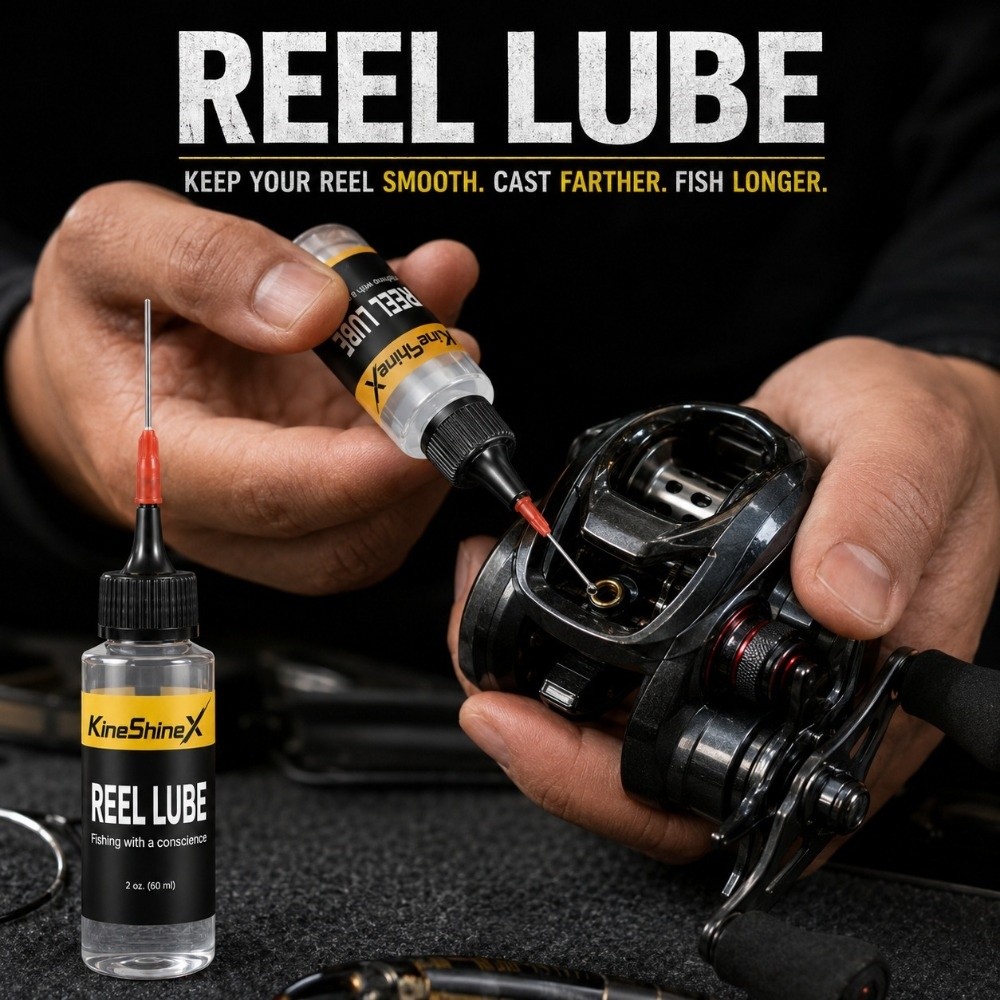 Reel Oil - น้ำมันหล่อลื่นรอกตกปลา 60 มล. พร้อมหัวจ่ายแบบเข็ม ป้องกันสนิม น้ำมันอุปกรณ์ตกปลา